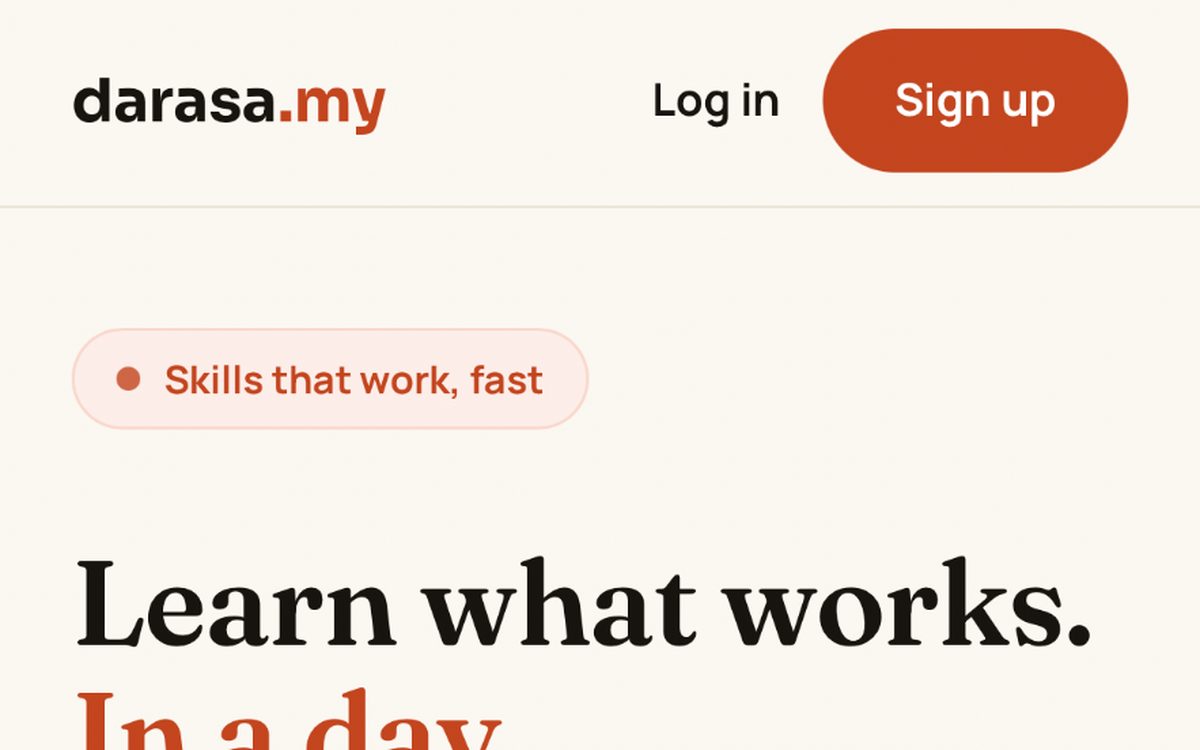 darasa.my website preview