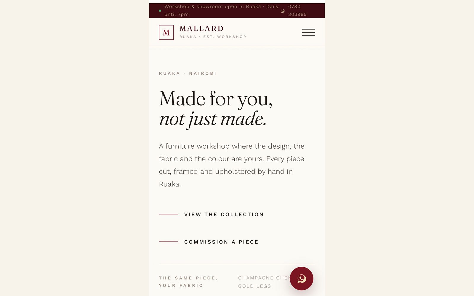 Mallard website preview